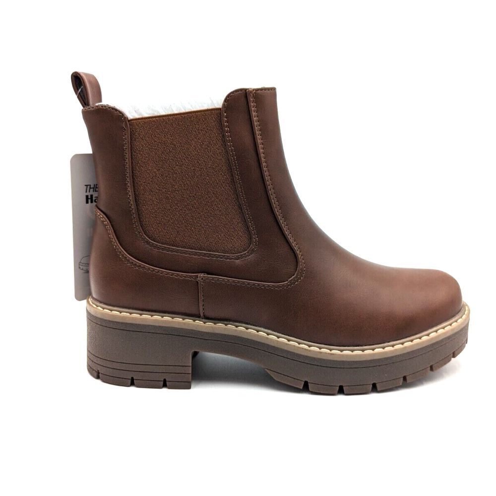 Hawkwell Women's Slip On Chunky Heel Ankle‎ Chelsea Boot Sz 6
